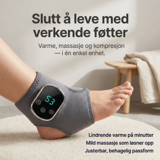 AnkelRelief- Lindrer stivhet og ankelubehag
